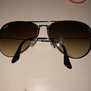 Brown Ray Ban Aviators